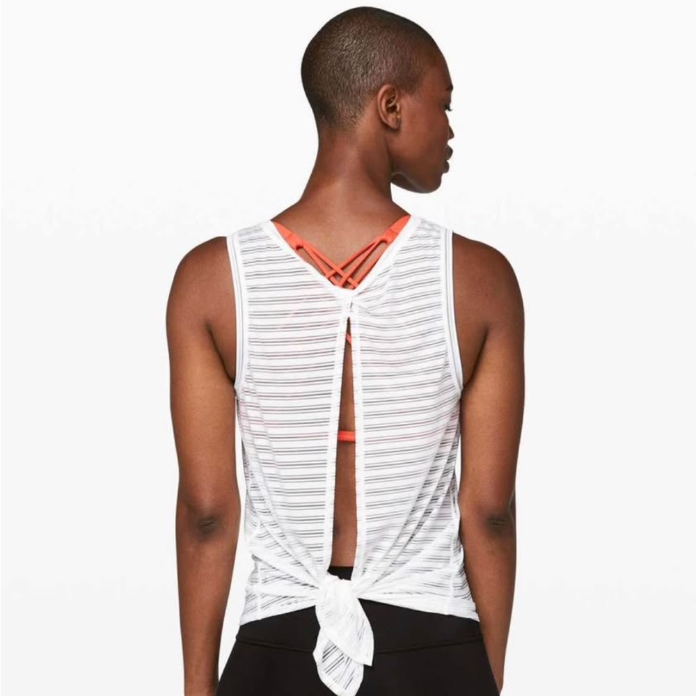 Lululemon All Tied Up Mesh Tank